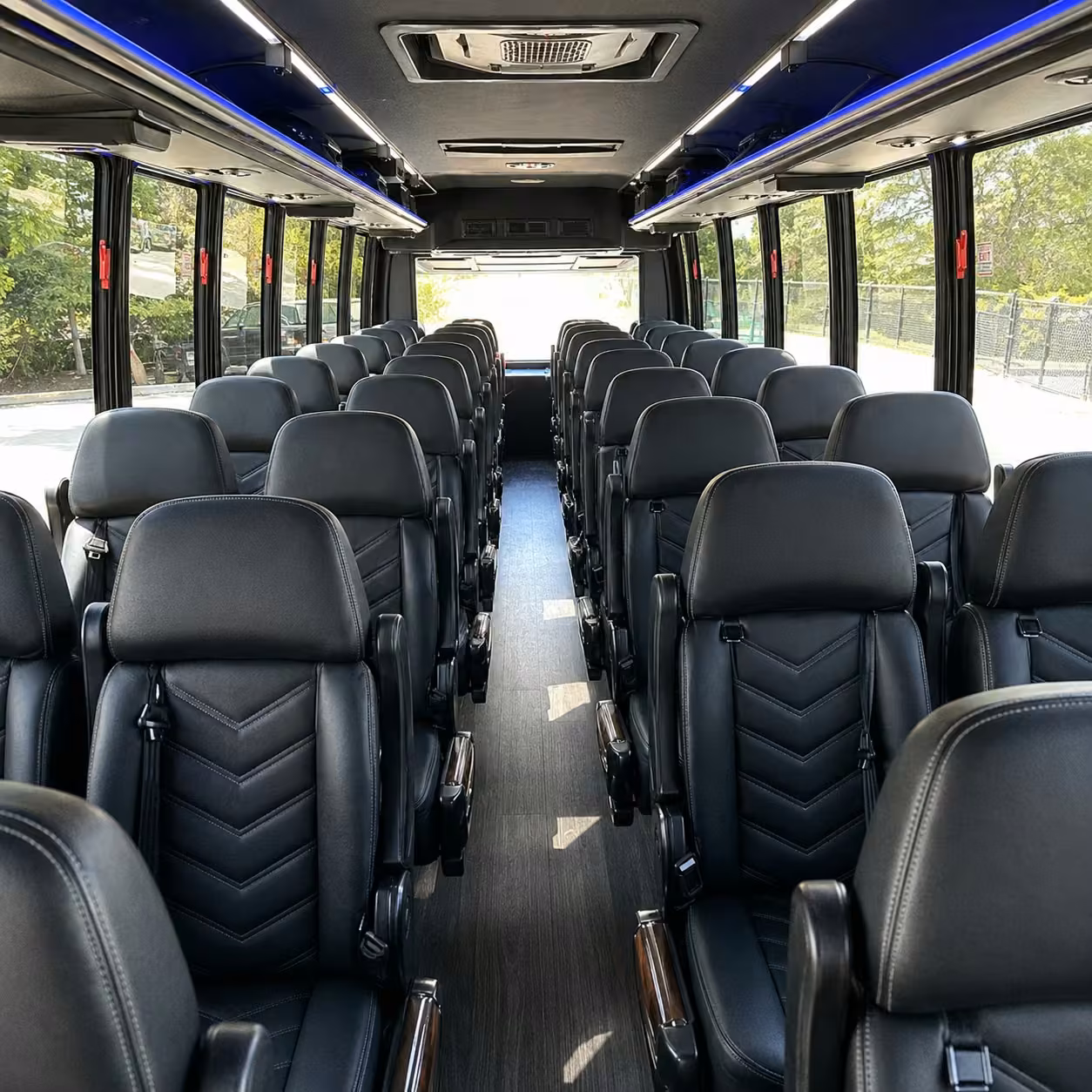 15 35 passenger minibus interior