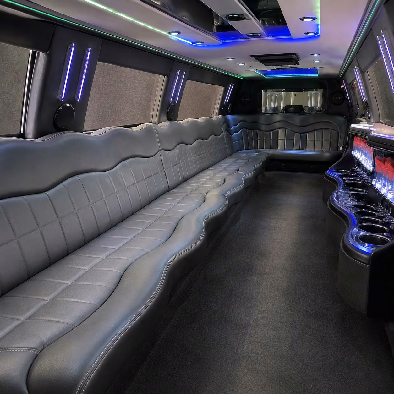 escalade limo interior