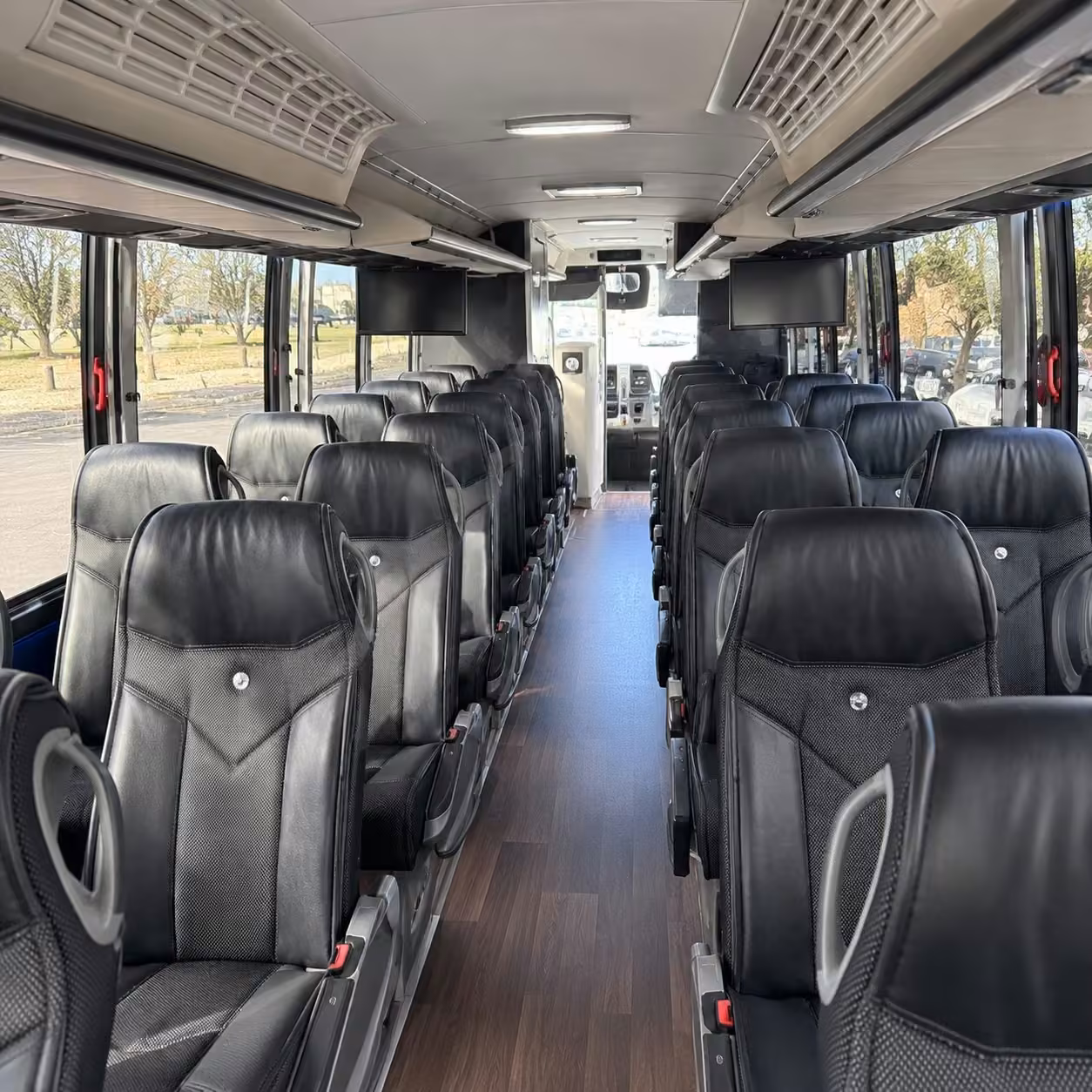 miami charter bus interior